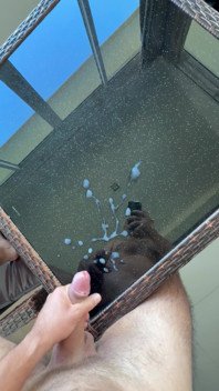 Cum on the Table Before Airbnb Checkout