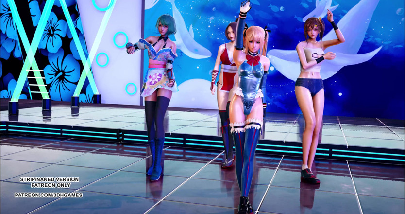 3D-Hentai Games: Lalal hot dance DOA Mai Shiranui Marie Rose Misaki Tamaki