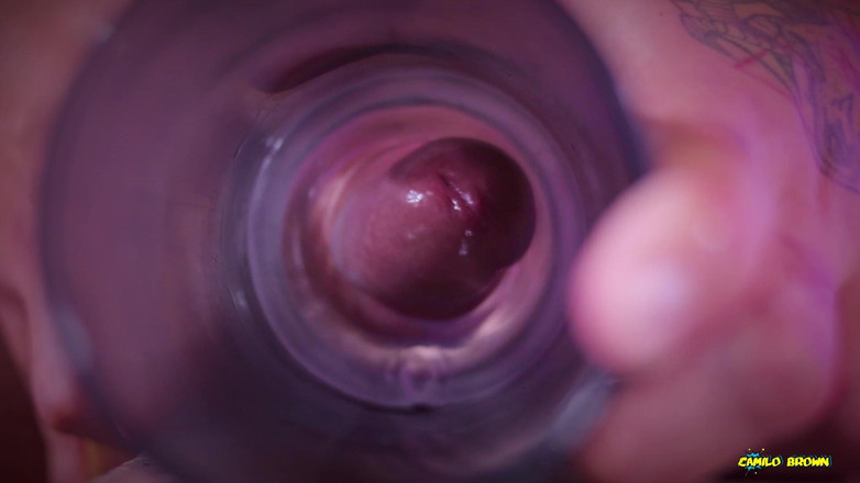 Camilo Brown: Primo piano vista da dentro la mia figa finta mentre...