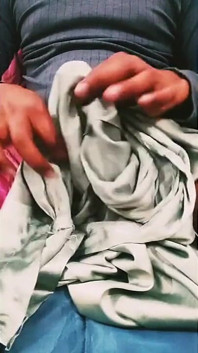 Satin Silk Handjob Porn - Cum on Satin Silky Green Salwar of Bhabhi 82