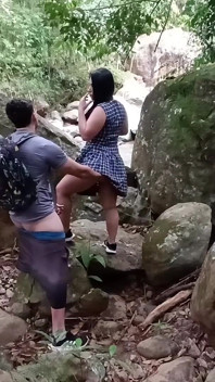 Girl Lets Her Teacher Fuck Her in the Woods After School. She Is Very Accommodating and Lets Him Record It