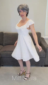 Sadie in a Polka Dot Dress