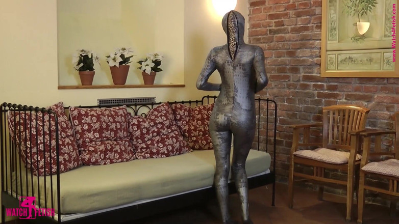 ZentaiDolls: Naylon kedi kostümü giymiş tereza porno yıldızı