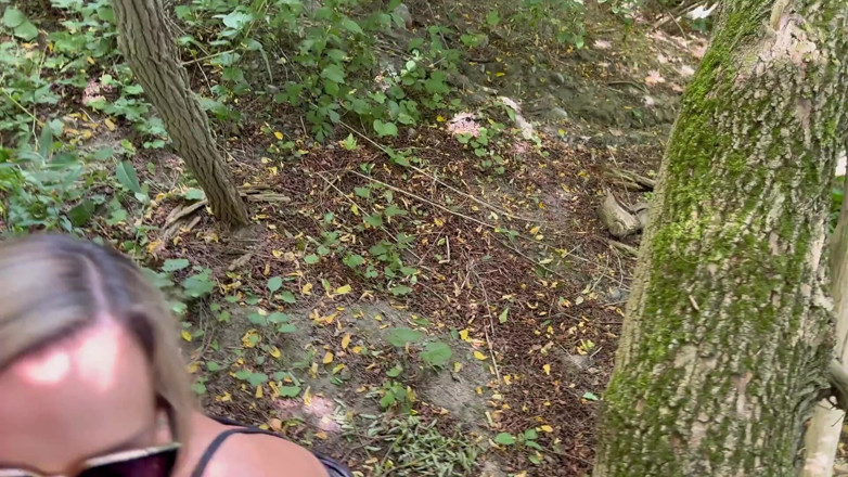 Serenity Cox: Public Forest Sex Husband and Friend Breed Hotwife Together Double...