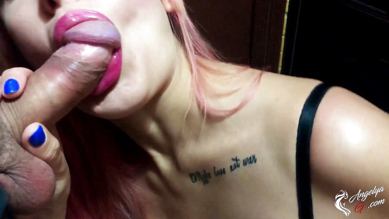 AnGelya G: Minx बड़ा लंड अजनबी और जोरदार डॉगी सेक्स चूसती है - नग्नता के बाद स्तनों पर वीर्य