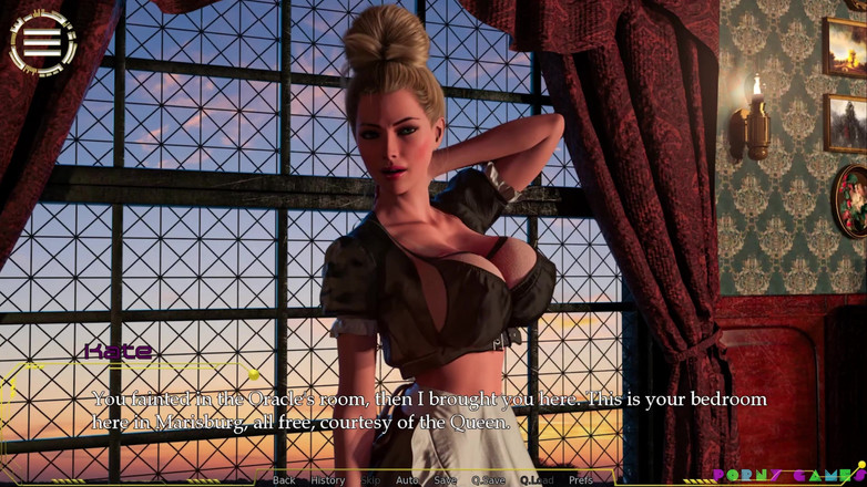 Porny Games: Hybridia by Black Hood Games - 女王のメイド3を叩く