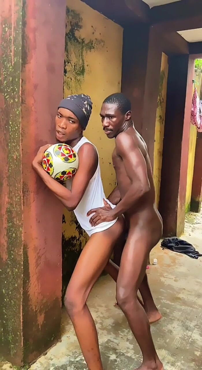 BLACKSHOOTERR: While Playing Football Outside., It Turned to Sex Outside