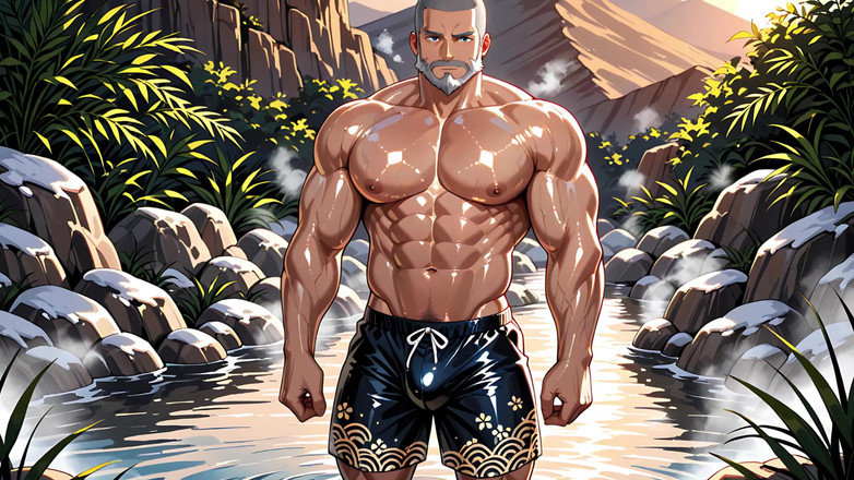 Erotic Man: Ai porrmuskel män blandar mjukporr utbuktningar