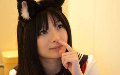 Fetis JP: Odor and smell of Hina №2 beauty's nose picking and fucking...