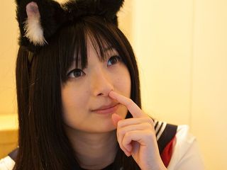 Fetis JP: Odor and smell of Hina №2 beauty&#039;s nose picking and fucking...