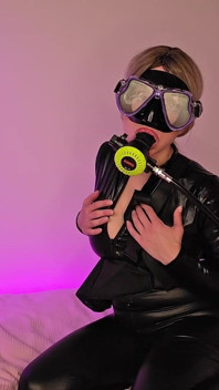 Scuba Tank Breathing and Teasing