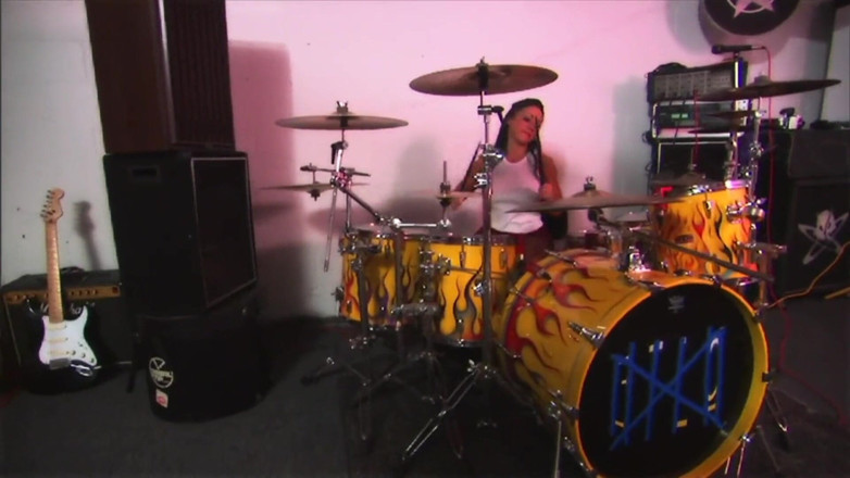 Injoy X: Beautiful young brunette drummer with big tits gets licked and...