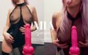 Mia Secret: Latex Slut Loves Fucking Her Dildo