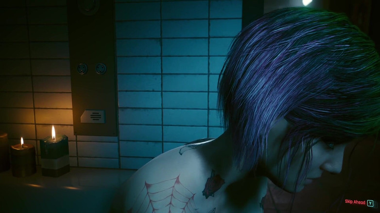 LewdArcade: Cyberpunk 2077 Judy escena de sexo - piramida - canción, escena de sexo,...