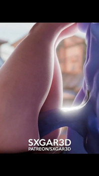 D3d Sxgar3d Thirsty Nympho Craves Monster Cocks: Intense Anal Action on the Table