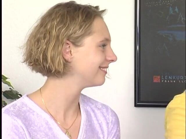 Slutty Teenies: Two lovely teens are pleasuring guy's rod at the casting