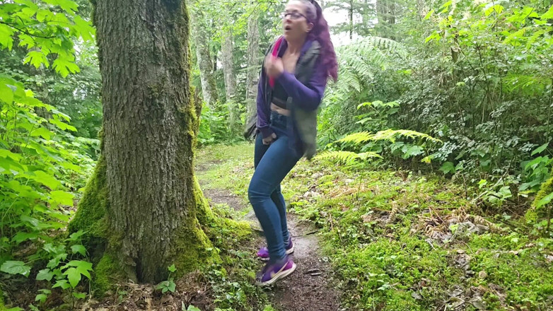 Nerdy_faery: Tree Piss with Female Urination Device