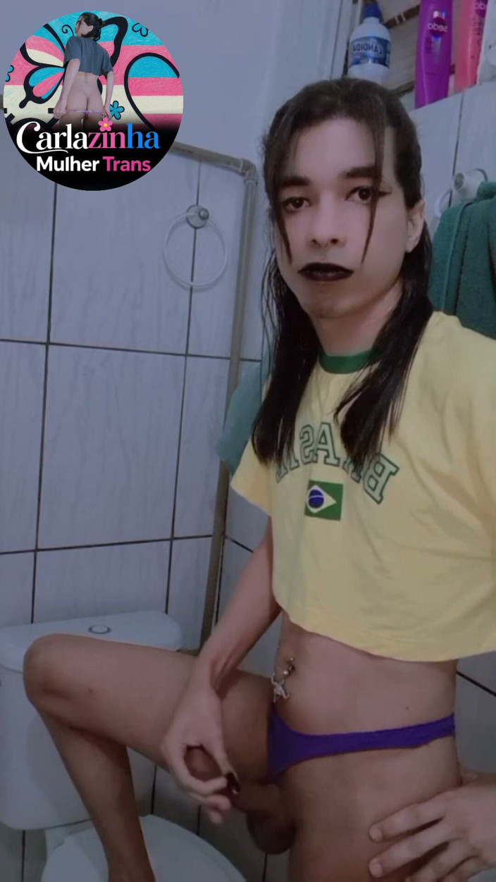Srta. Carla: Ela É Escritora Mulher Trans Pelada E Adora Chupar Pica