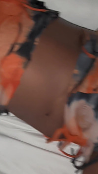 I Caught My Stepmom Lying on My Bed. I Fucked Her Big Black Ass and Cum on Her Big Tits.