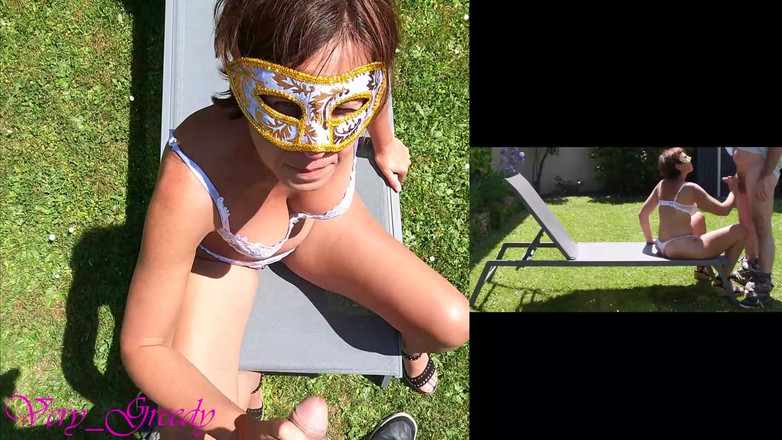 Les Gourmands: O mamă sexy frumoasă în lenjerie albă sexy este futută pe...