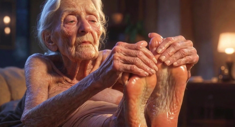 YOUR BEST FANTASY: Beautiful Big Wrinkled Feet Oiled up - Oil Dripping From Toes...