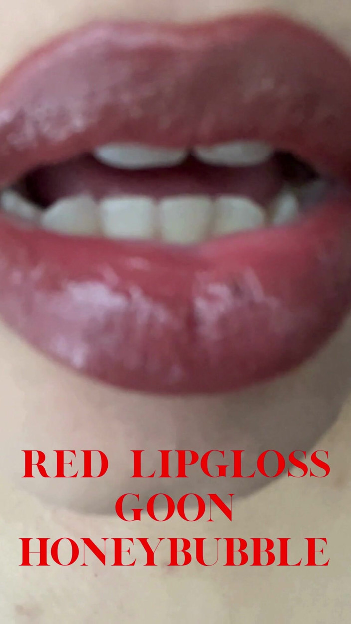 honeyblubbleaudios: Applying Red Lipgloss Lip Fetish, Gooning, Femdom, Findom