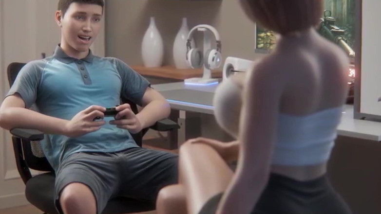 Hot sex game: Mengongkek ibu tiri mu di bilik air