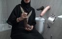 Souzan Halabi: My Hot Wife Masturbates in Front of a Public Toilet