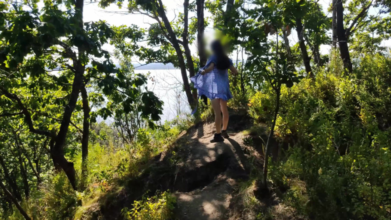 MissPopa: A Naked Wife in the Woods Shows off Her Pussy...