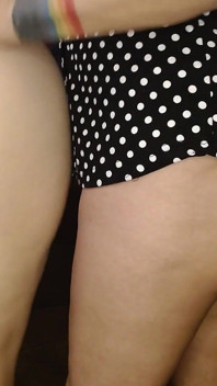 Cumming in Our Pads Lesbian Tease and Please
