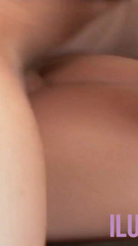 Brunette with a pussy made of gold gets a facial