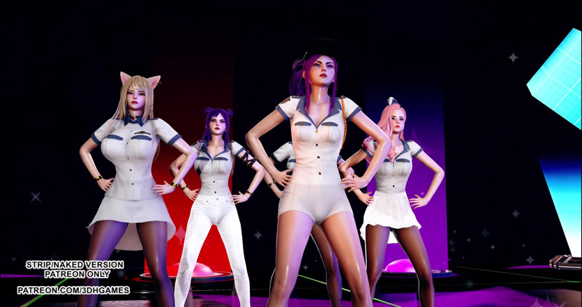 3D-Hentai Games: Itzy - aspirante a bailar caliente kpop KDA Ahri Akali Kaisa...
