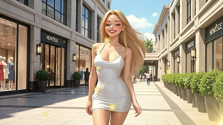 Goddess Topless: Mall-ul (anime Hentai Findom POV)