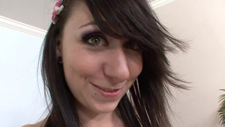 Anna's girls: Cute euro emo teen gets her tight tiny holes fucked