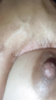 Slapping and Belt Whipping of Milky Tits by Boyfriend While I Enjoying with Vibrator