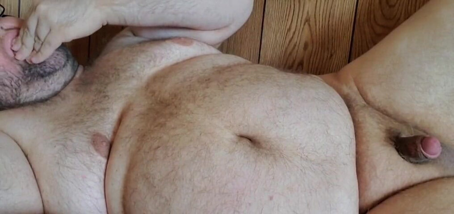 Danzilla White: 太った男が自慰行為をしてオーガズム #12