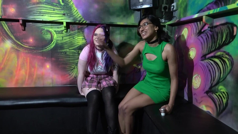 NM fetish femdom videos by Princess Nikki Cruel: Three Girls Are Horny at the Club
