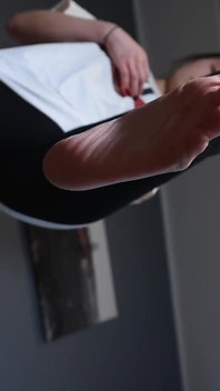 Asian Girl Karate Kicks and POV Foot Worship