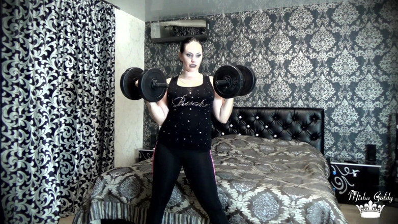 Goddess Misha Goldy: Beating my last weight lifting challenge! More than 50 times per...