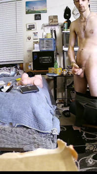 Horny Jock Solo in Bedroom