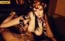 Soi Hentai: La reine de Medusa fait un trio - Hentai 3D non censuré (v 103)