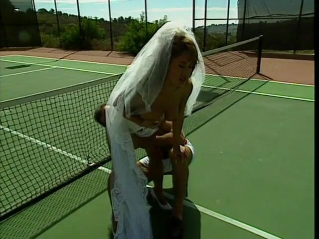 Asian Club: Stunning young big tit bride is licked by tennis coach...