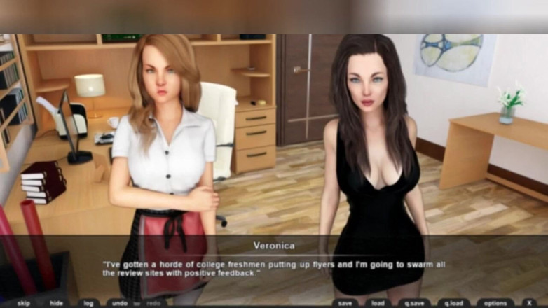 3DXXXTEEN2 Cartoon: Three sexy waitresses and no customers. 3D porn cartoon sex