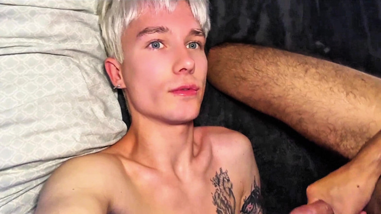 Active cock: Twink-ficken, tiefe kehle, gesichtsbesamungen