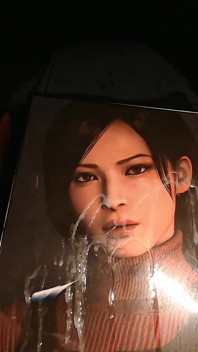 Cum Tribute for Ada Wong (game Character From Resident Evil 4 Remake) Huge Load