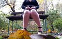 SoloRussianMom: BBW pisses through her panties with her legs spread wide...