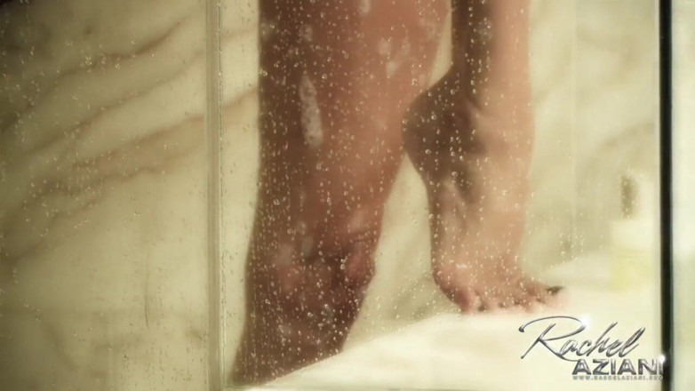 Aziani: Rachel gets soaking wet in this shower tease