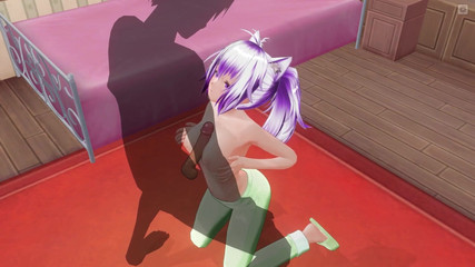 H3DC: 3D La fidanzata hentai in pigiama verde si strofina il...