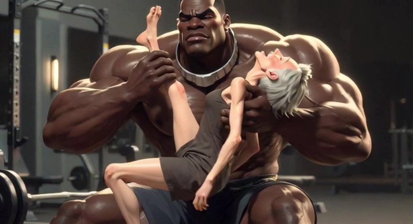 YOUR BEST FANTASY: Granny Moaning in Pleasure - Strong Black Man Sucking Her Feet