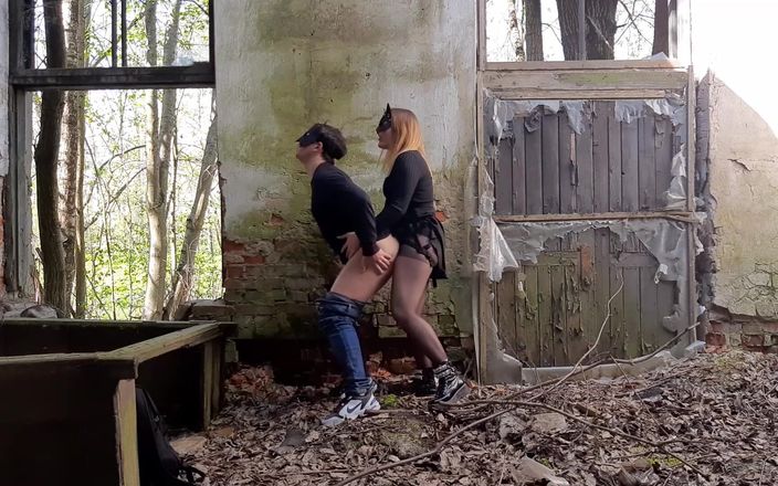 PolySweet: Crempie His Ass on an Abandoned House (Outrdoor Pegging)